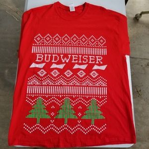 Budweiser King Of Beers Mens Red T Shirt sz XL